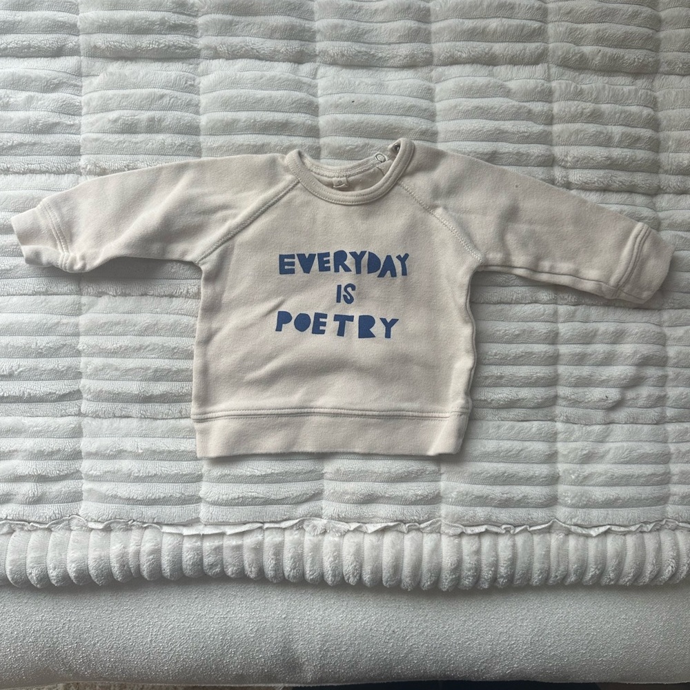 Organic Zoo Everyday is Poetry Sweatshirt